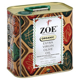 ZOE Organic EVOO 2.5L tin, front view