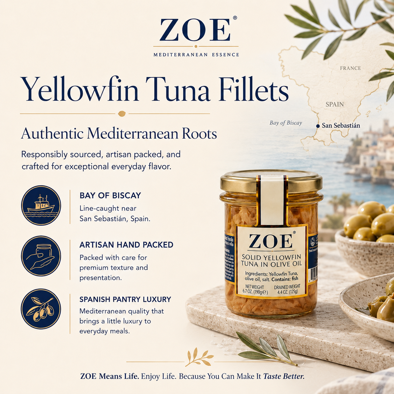 ZOE Diva Select Yellowfin Tuna, lifestyle shot
