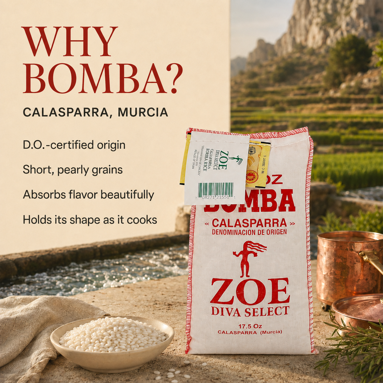 ZOE Diva Select Bomba Rice