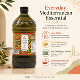 ZOE EVOO 2L bottle, product view