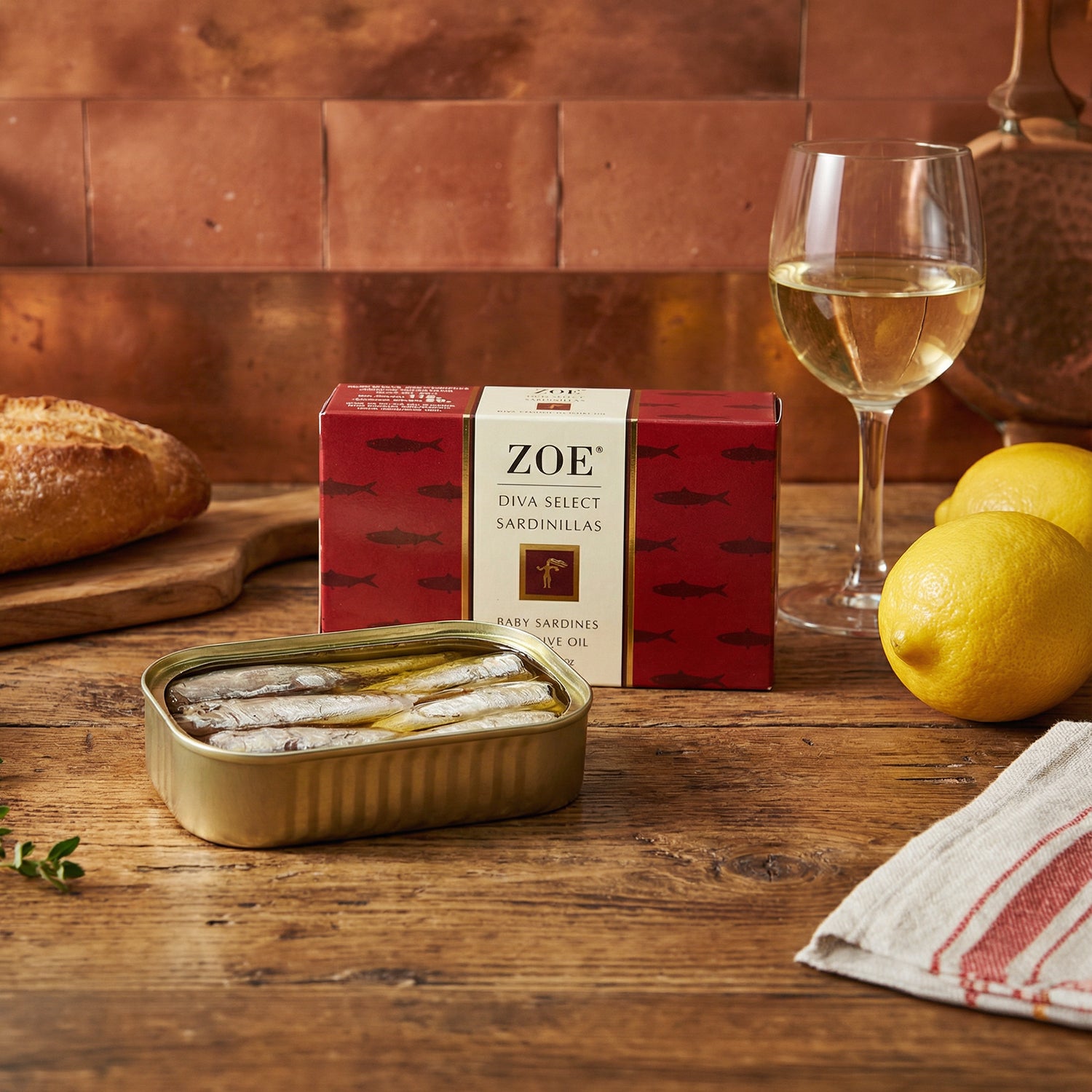 ZOE Diva Select Baby Sardinillas in Olive Oil