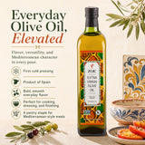 ZOE EVOO 750ml, elevated cooking infographic