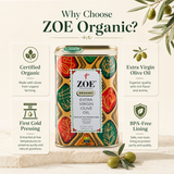 Why organic infographic, ZOE Organic EVOO