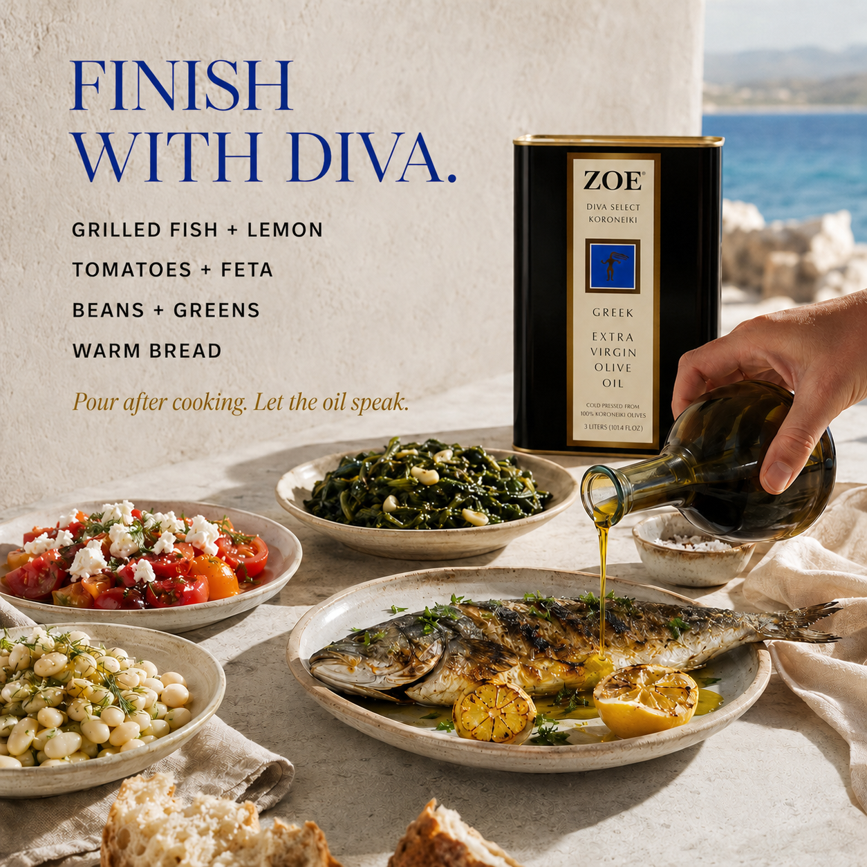 ZOE Diva Select Greek EVOO 3L Tin